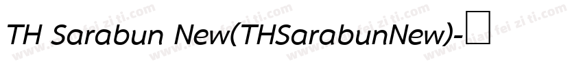 TH Sarabun New(THSarabunNew)字体转换